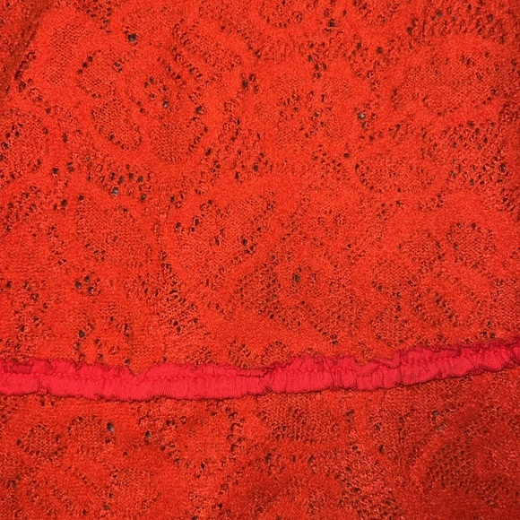 NWT Free People Not Cold In This Top In Red Size XS OVERSIZED - Picture 5 of 11